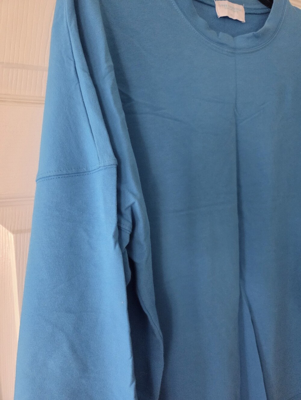 Burn Boot Camp Teal Long Sleeve Shirt with Pink Script 2X - Picture 4 of 4